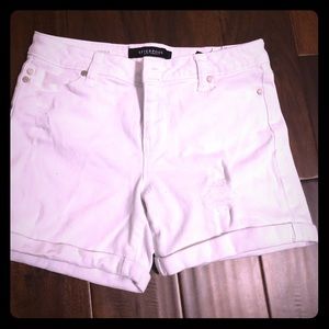 White Liverpool shorts